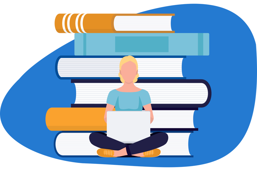 person studying